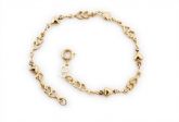 REF 550573 PULSEIRA ROMMANEL FORMADA POR CORAÇÕES LISOS E VA
